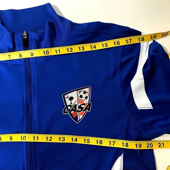 Nike Dri-Fit Soccer Track Jacket Zip Blue CASA Clemson Athletic S Men L Women - Picture 7 of 12